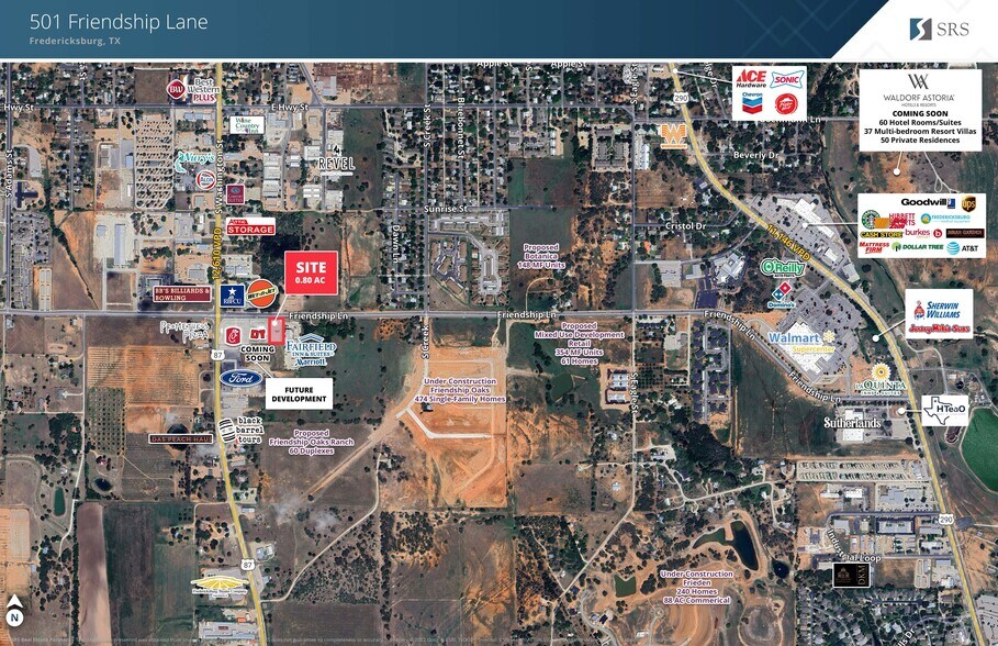501 Friendship Ln, Fredericksburg, TX à louer - Aérien – Image 3 sur 3