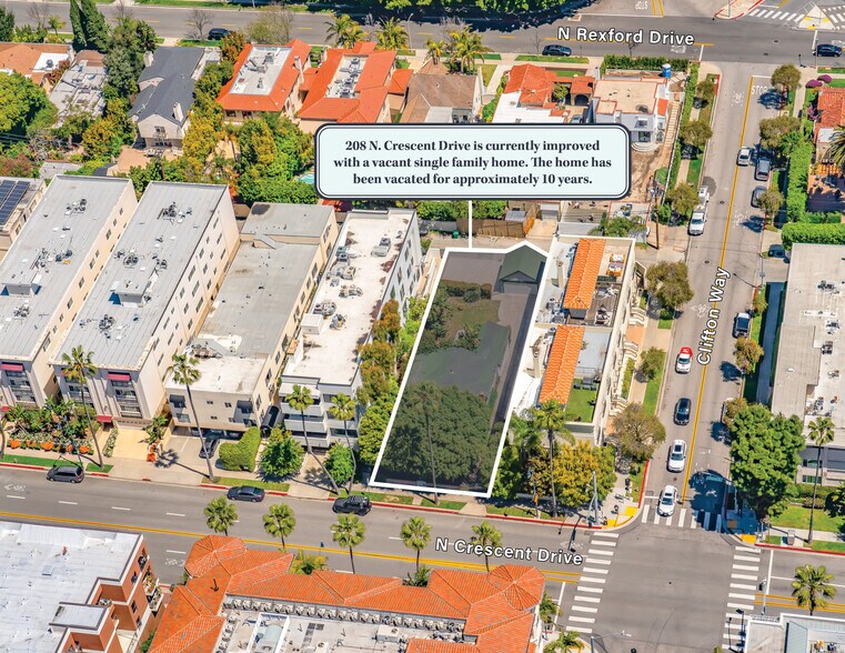 208 N Crescent Dr, Beverly Hills, CA à vendre - Aérien – Image 2 sur 7
