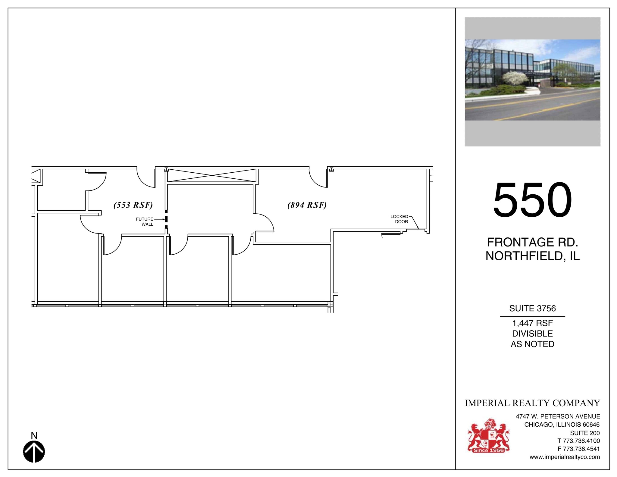540-550 W Frontage Rd, Northfield, IL à louer Plan de site– Image 1 sur 1