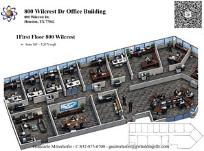 800 Wilcrest Dr, Houston, TX à louer Plan d’étage– Image 1 sur 1