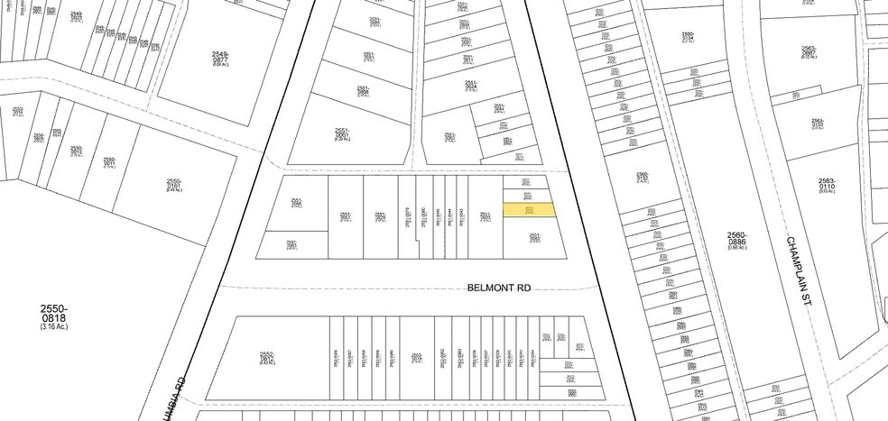 2406-2410 18th St NW, Washington, DC à louer - Plan cadastral – Image 2 sur 12