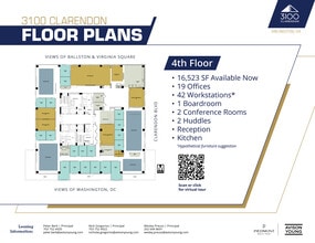 3100 Clarendon Blvd, Arlington, VA à louer Plan d’étage– Image 1 sur 6