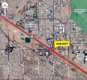 3545 E Irvington Rd, Tucson, AZ à louer - Aérien – Image 3 sur 3