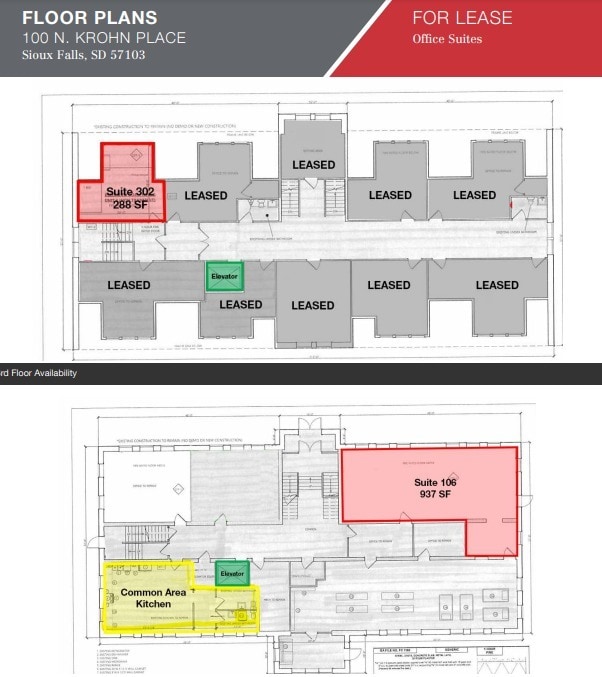100 N Krohn Pl, Sioux Falls, SD à louer Plan d’étage– Image 1 sur 1