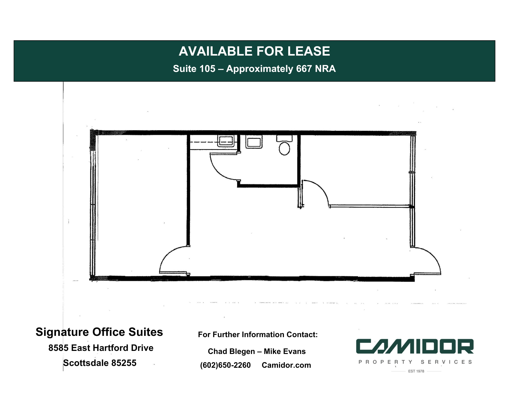 8585 E Hartford Dr, Scottsdale, AZ à louer Plan d’étage– Image 1 sur 1