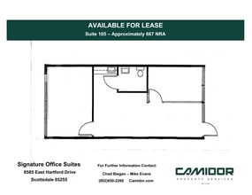 8585 E Hartford Dr, Scottsdale, AZ à louer Plan d’étage– Image 1 sur 1