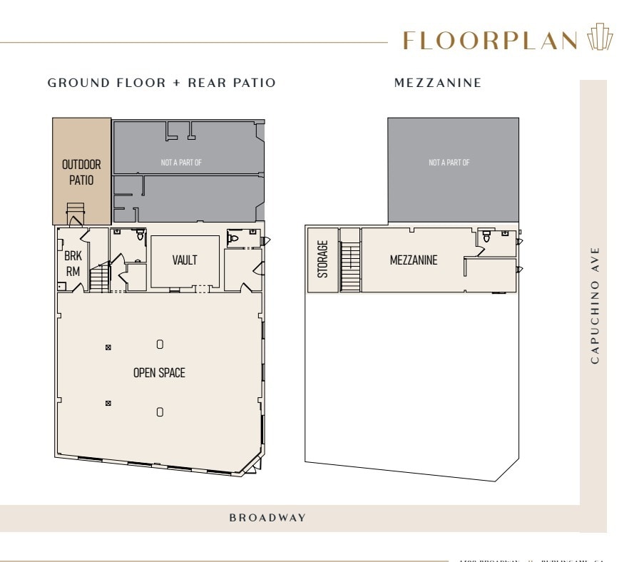 1399 Broadway, Burlingame, CA à louer Plan d’étage– Image 1 sur 1