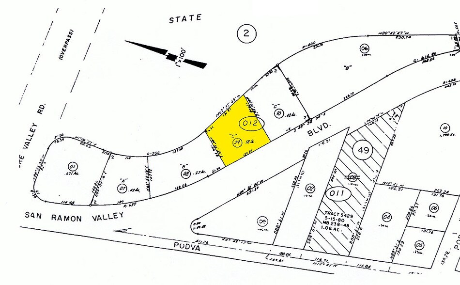 780 San Ramon Valley Blvd, Danville, CA à vendre - Plan cadastral – Image 2 sur 10