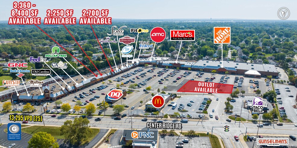 21627-21651 Center Ridge Rd, Rocky River, OH à louer - Aérien – Image 1 sur 19
