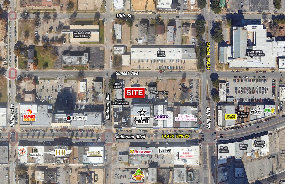 224 Sunset Ave, Dallas, TX à vendre - Aérien – Image 1 sur 2
