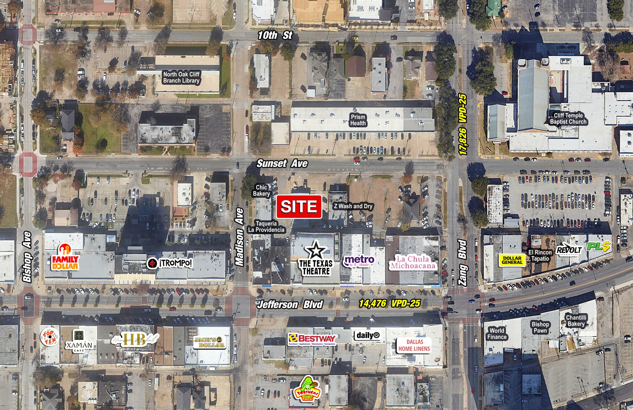 224 Sunset Ave, Dallas, TX à vendre Aérien– Image 1 sur 3