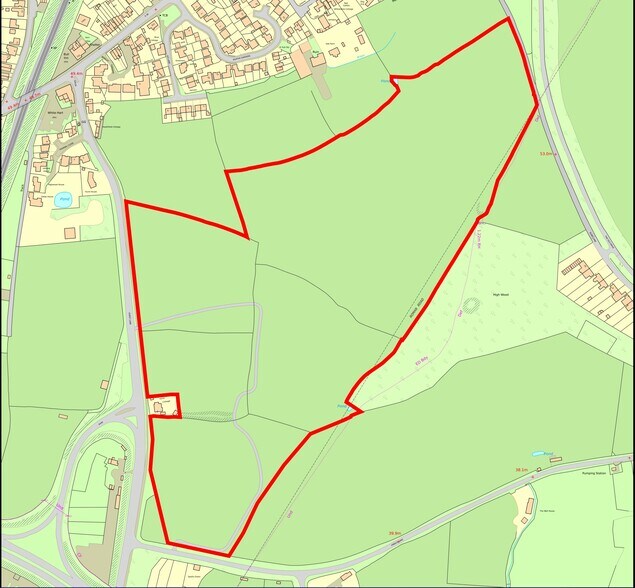 Hurst Ln, Hindlip à vendre - Plan cadastral – Image 3 sur 6