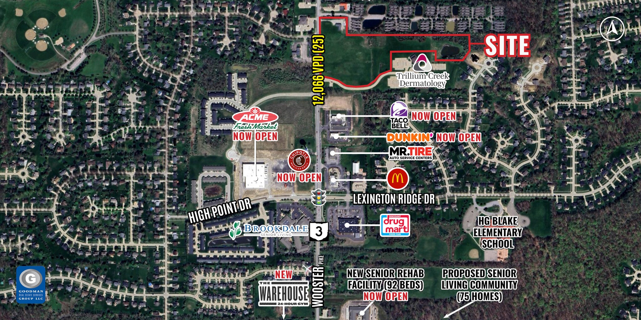 5763 Wooster Pike, Medina, OH à louer Aérien– Image 1 sur 4