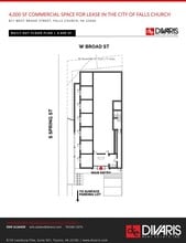 821 W Broad St, Falls Church, VA à vendre Plan d’étage– Image 1 sur 1