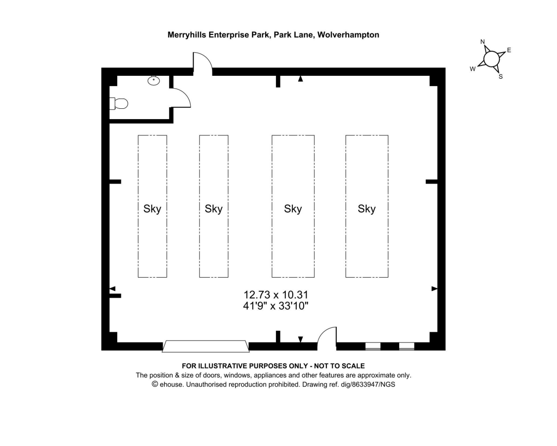 Park Ln, Wolverhampton à louer Plan d’étage– Image 1 sur 3