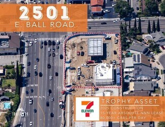 Plus de détails pour 2501 E Ball Rd, Anaheim, CA - Local commercial à vendre