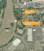 2910 S Meridian, Puyallup, WA - Vue aérienne vue de carte