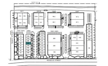 10451-10455 Roselle St, San Diego, CA à louer Plan de site– Image 2 sur 2