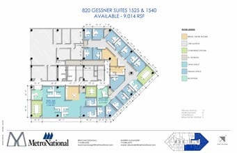 820 Gessner Rd, Houston, TX à louer Plan d’étage– Image 1 sur 1