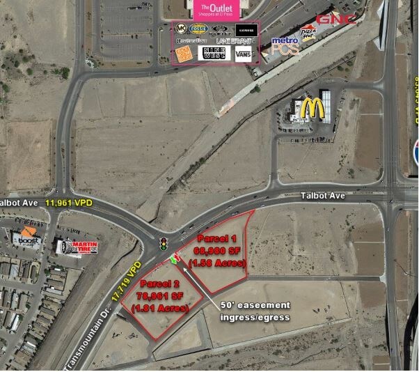 TALBOT & SEQ SPUR 16 Hwy, El Paso, TX à louer - Plan cadastral – Image 1 sur 2
