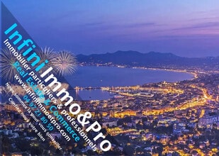 Cannes - VUE AÉRIENNE vue de carte