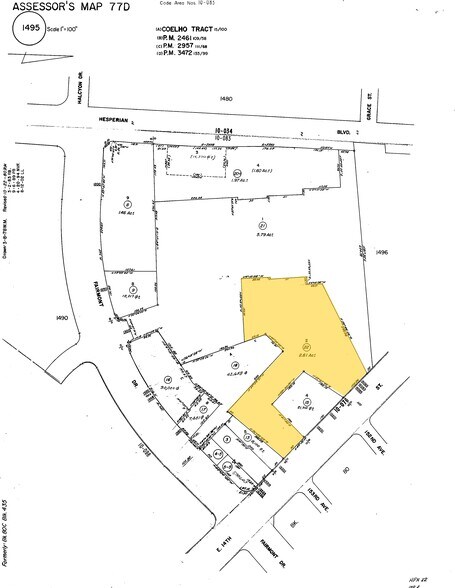 15335 E 14th St, San Leandro, CA à vendre - Plan cadastral – Image 3 sur 3