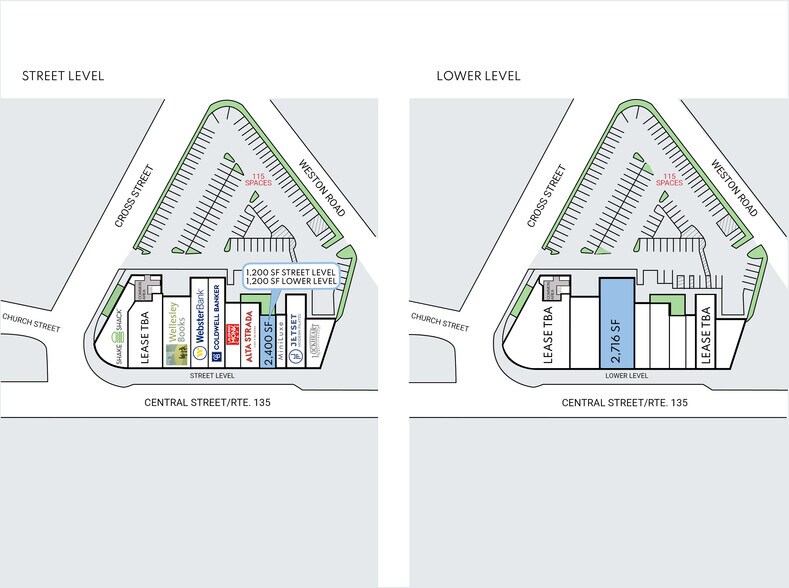 74-102 Central St, Wellesley, MA à louer - Plan de site – Image 3 sur 10