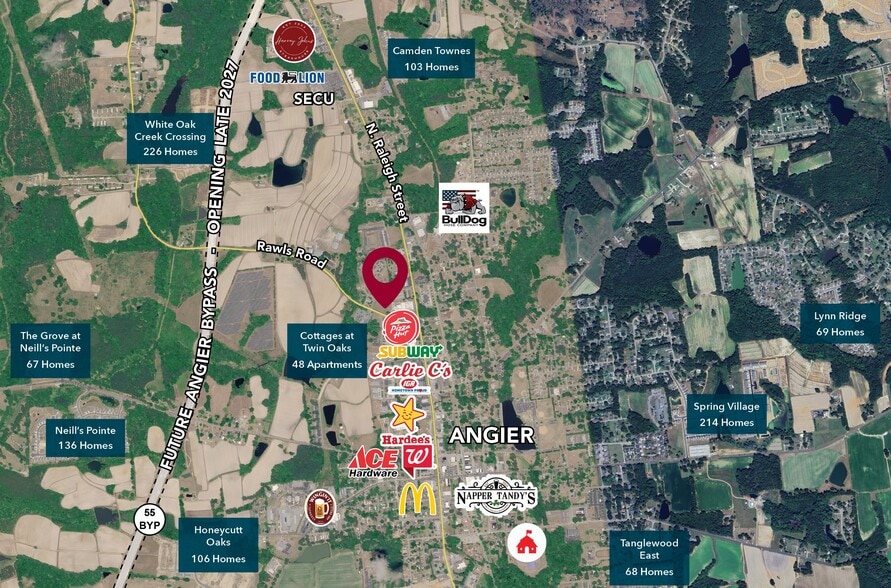 W Dupree St, Angier, NC à vendre - Aérien – Image 2 sur 2