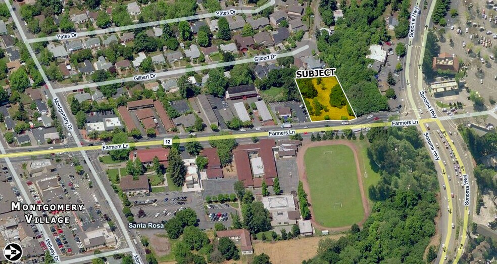 201 Farmers Ln, Santa Rosa, CA à vendre - Aérien – Image 1 sur 3
