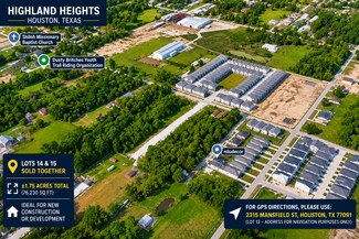 Plus de détails pour 2315 Mansfield St, Houston, TX - Terrain à vendre