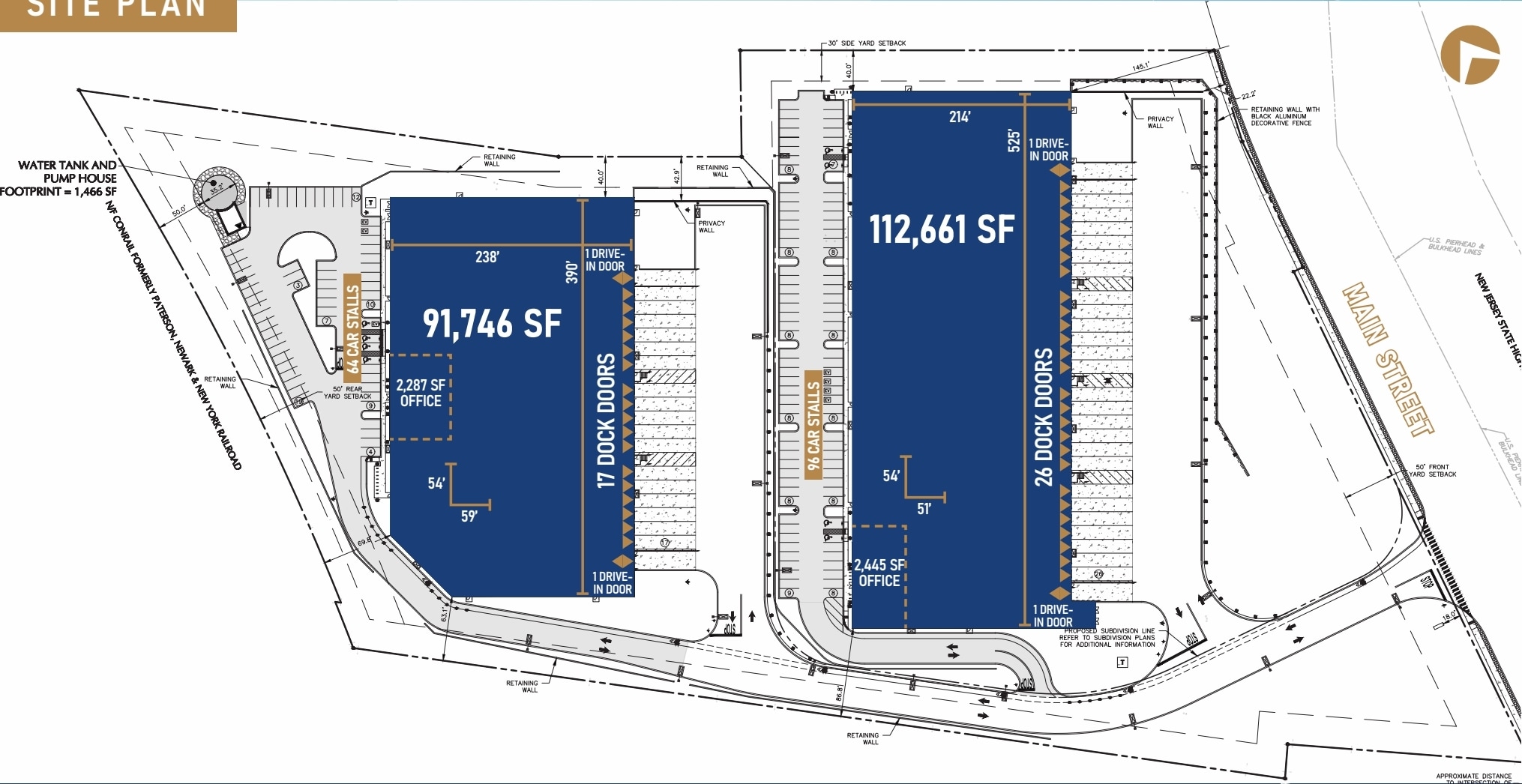 681 Main St, Belleville, NJ à louer Plan de site– Image 1 sur 2