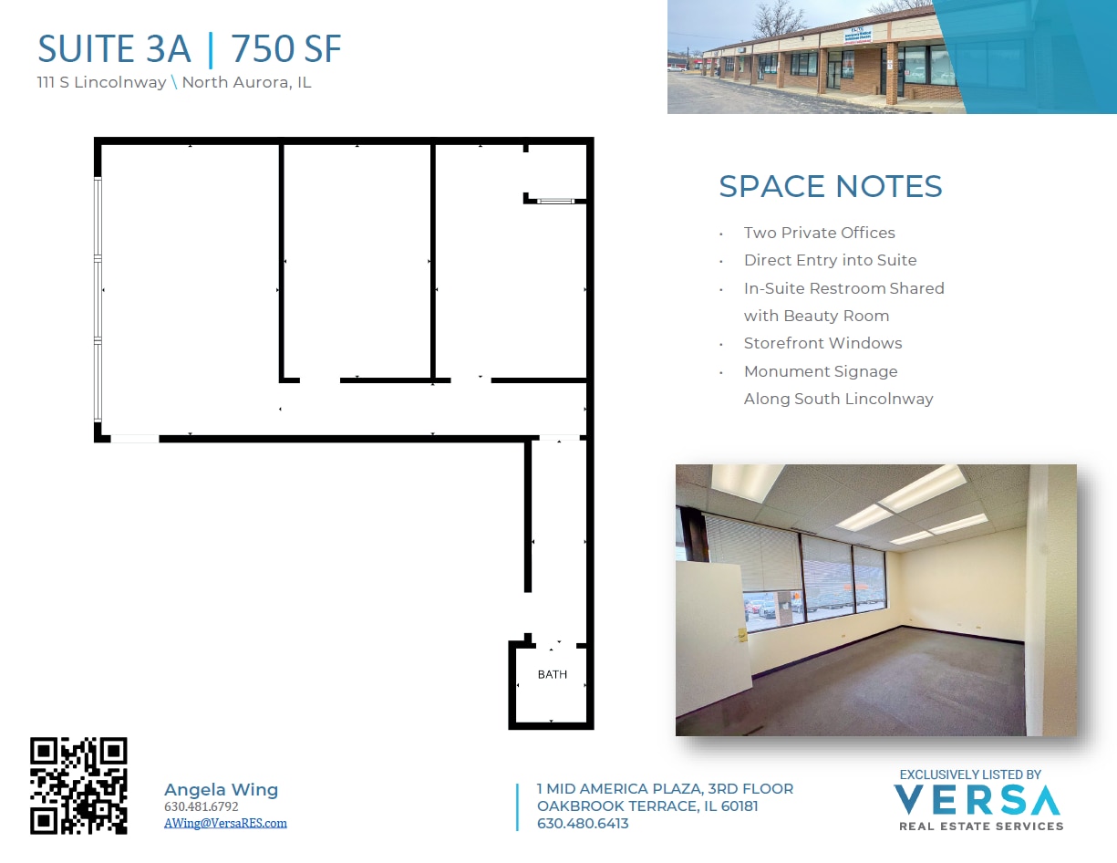 111 S Lincolnway, North Aurora, IL à louer Plan d’étage– Image 1 sur 3