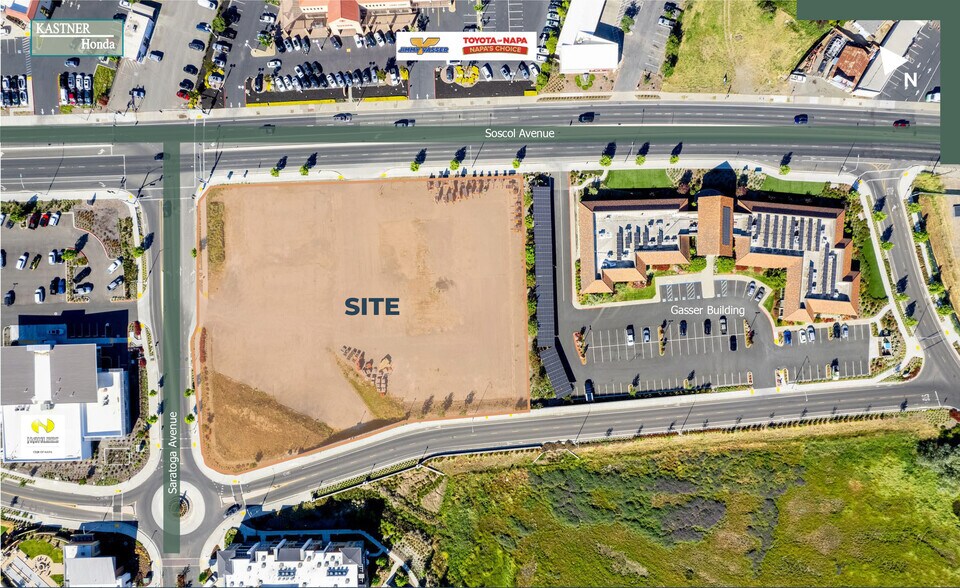 459 Soscol, Napa, CA à vendre - Aérien – Image 2 sur 2
