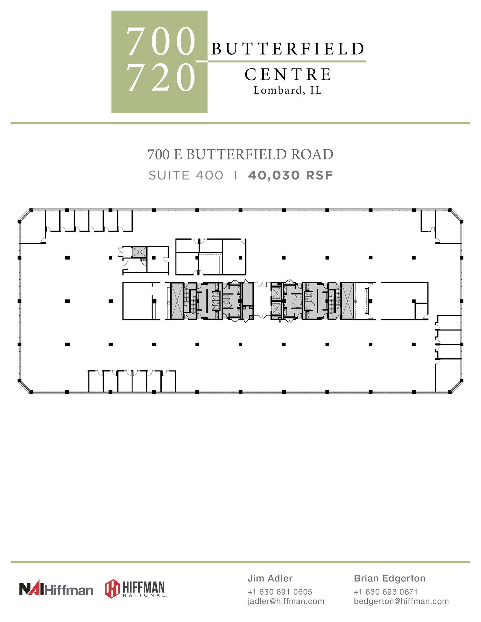 700 E Butterfield Rd, Lombard, IL à louer Plan d’étage– Image 1 sur 1