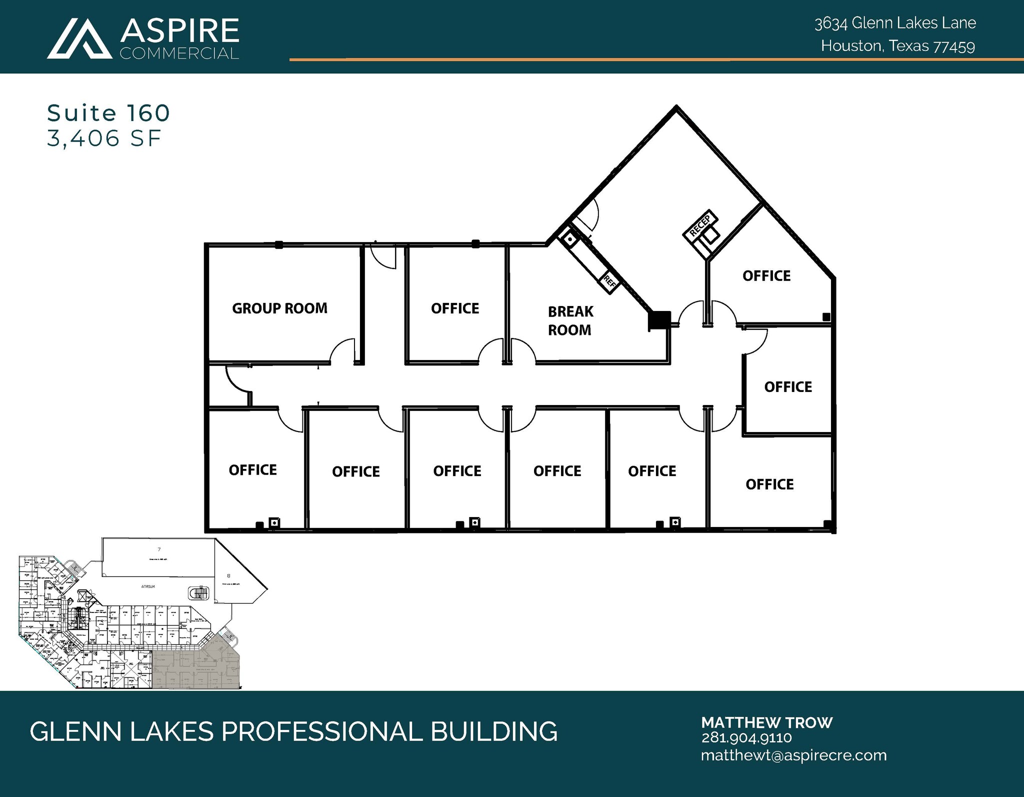 3634 Glenn Lakes Lane, Missouri City, TX à louer Plan d’étage– Image 1 sur 1