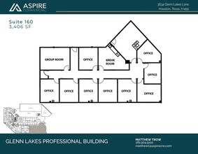 3634 Glenn Lakes Lane, Missouri City, TX à louer Plan d’étage– Image 1 sur 1
