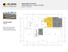 10375 N Baldev Ct, Mequon, WI à louer Plan de site– Image 1 sur 10