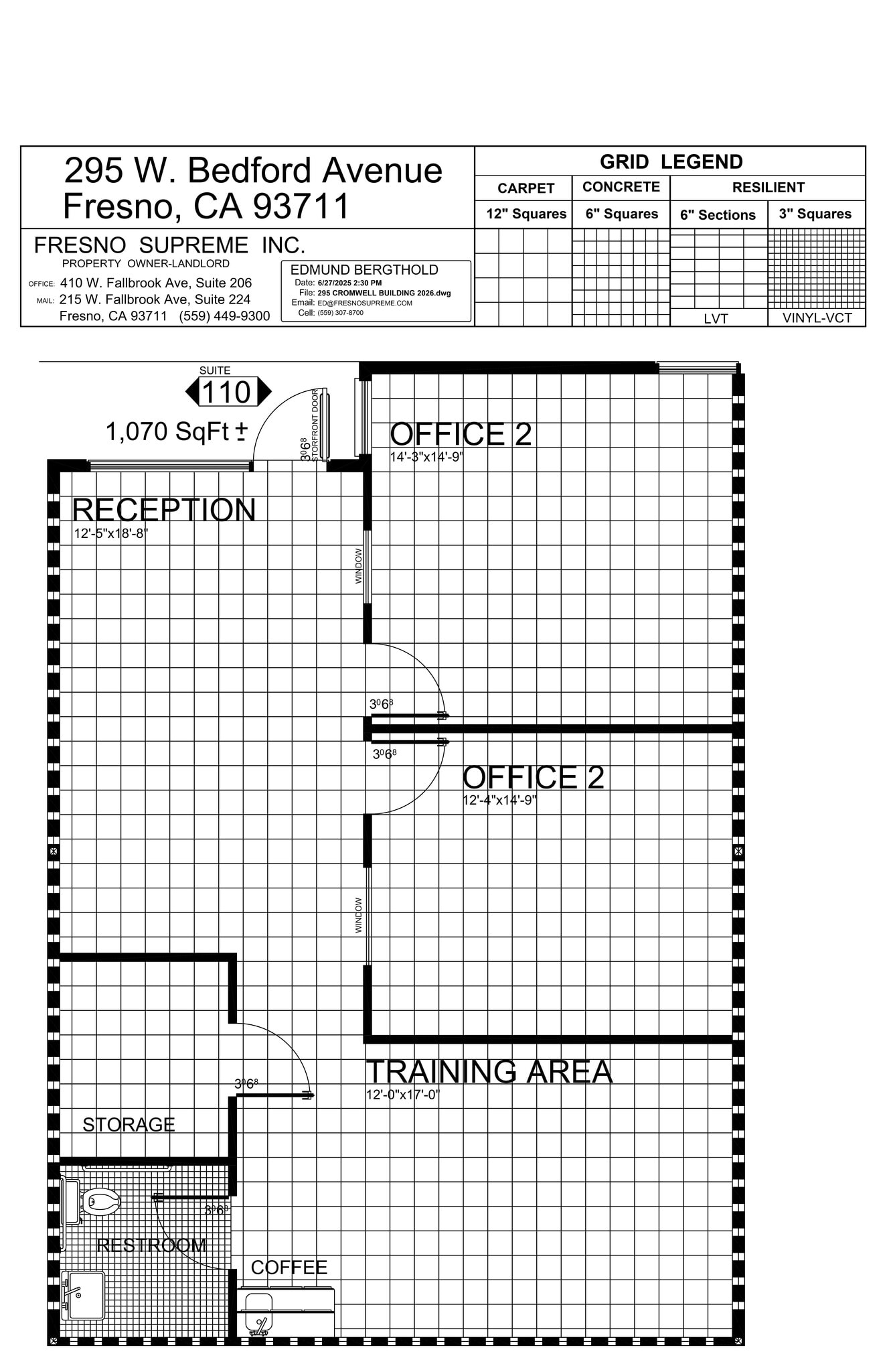 295 W Cromwell Ave, Fresno, CA à louer Plan de site– Image 1 sur 1