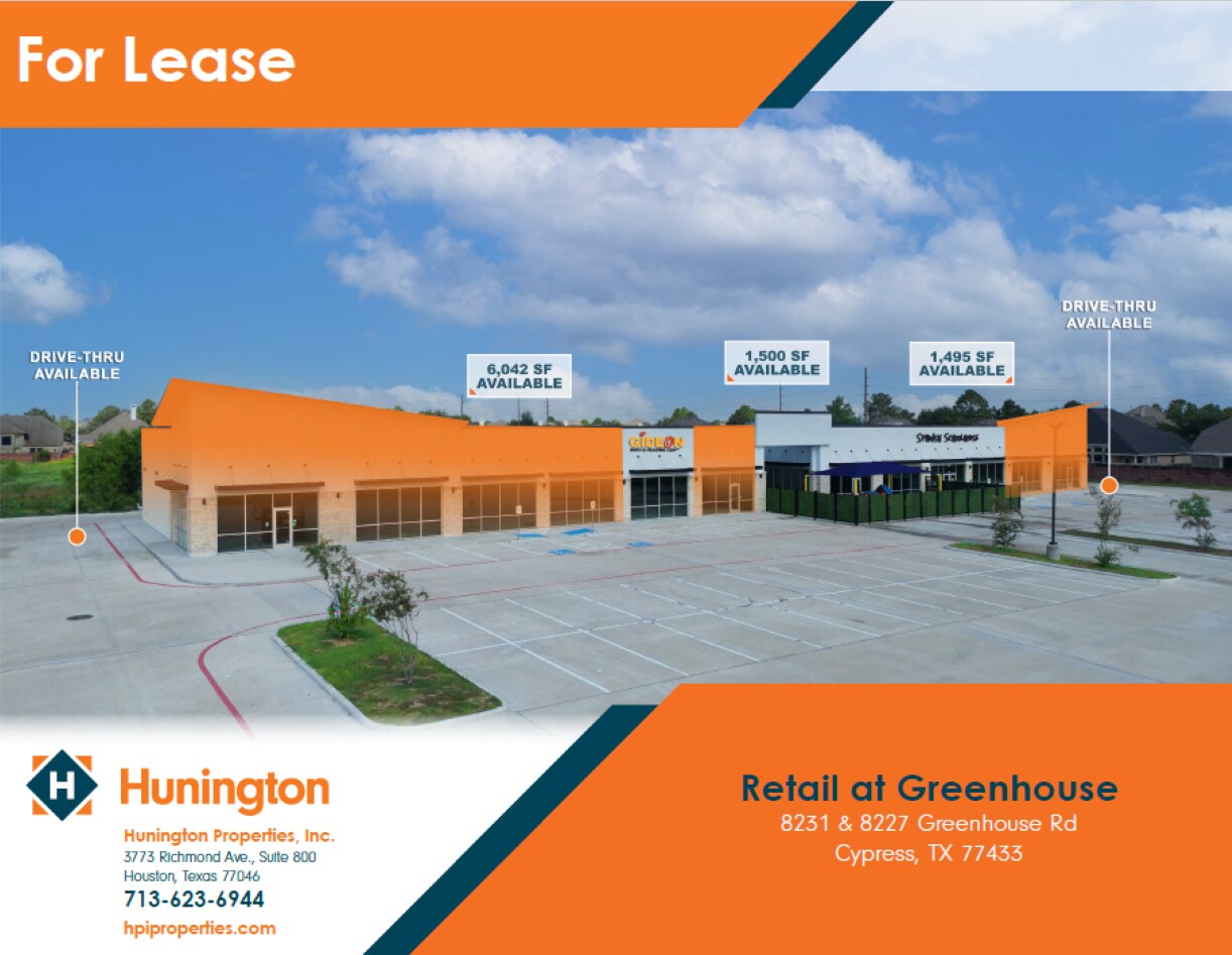8227 Greenhouse Rd, Cypress, TX à louer Photo de l’immeuble– Image 1 sur 2