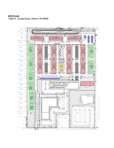 13007 E 10 Mile Rd, Warren, MI à vendre - Plan de site – Image 2 sur 2