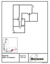 9004-9090 51st Ave NW, Edmonton, AB à louer Plan d’étage– Image 1 sur 1