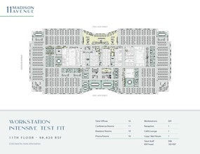 11 Madison Ave, New York, NY à louer Plan d’étage– Image 1 sur 4