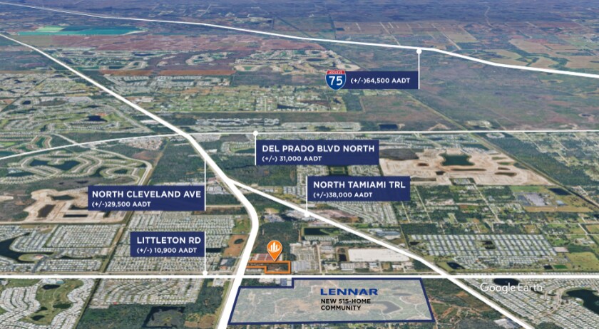 8460 Littleton Rd, North Fort Myers, FL à vendre - Aérien – Image 3 sur 4
