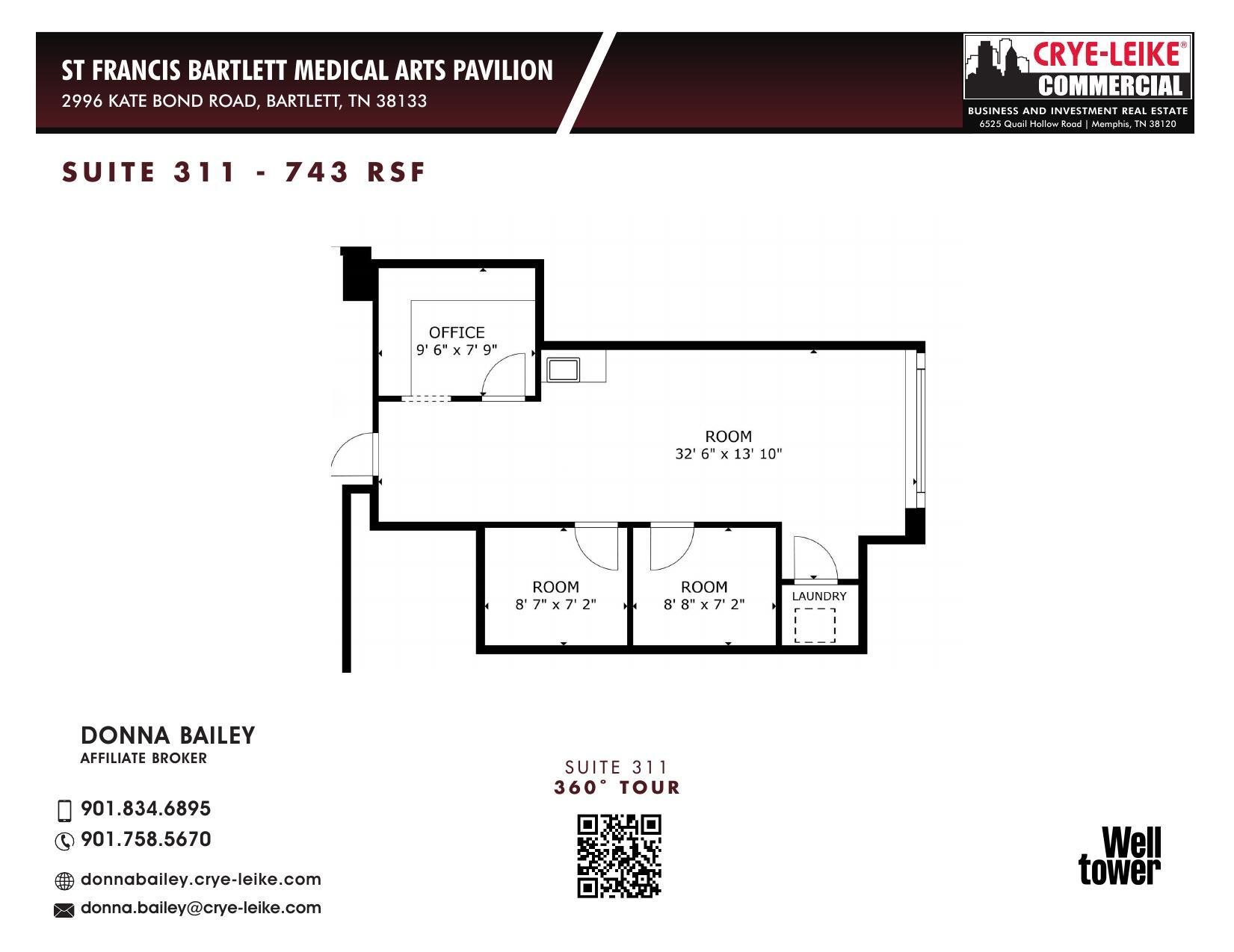 2996 Kate Bond Rd, Bartlett, TN à louer Plan d’étage– Image 1 sur 1