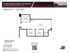 2996 Kate Bond Rd, Bartlett, TN à louer Plan d’étage– Image 1 sur 1