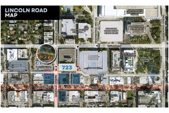 723 N Lincoln Ln, Miami Beach, FL - Vue aérienne  vue de carte
