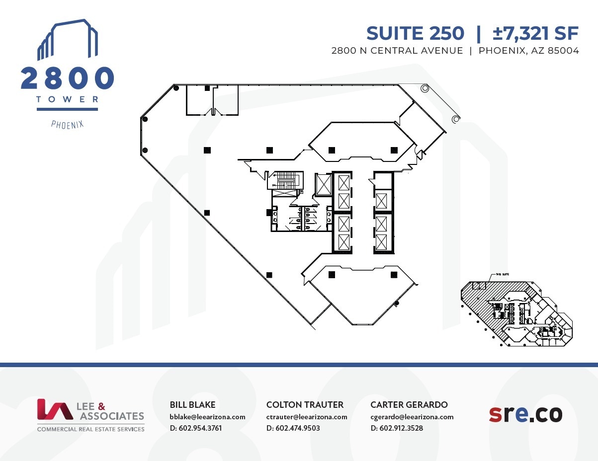2800 N Central Ave, Phoenix, AZ à louer Plan d’étage– Image 1 sur 1