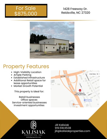 1428 Freeway Dr, Reidsville, NC à vendre - Photo de l’immeuble – Image 2 sur 2