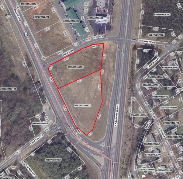 S Pleasantburg Dr, Greenville, SC à vendre - Plan cadastral – Image 2 sur 3