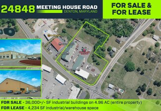 Plus de détails pour 24848 Meeting House Rd, Denton, MD - Industriel/Logistique à vendre